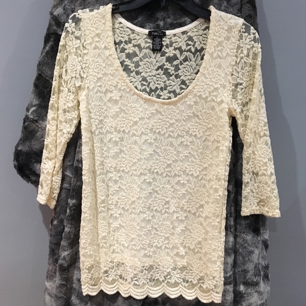 Cream/off white shirt